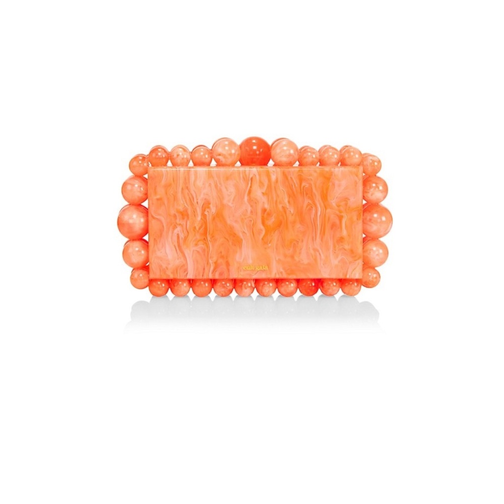 Cult Gaia Orange Clutch
